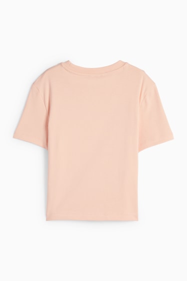 Dames - Kort T-shirt - apricot