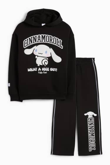 Copii - Fete - Cinnamoroll - set - hanorac și pantaloni de trening - 2 piese - negru