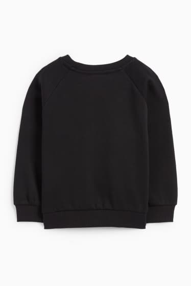 Kinder Mädchen - Fledermaus - Halloween-Sweatshirt - schwarz