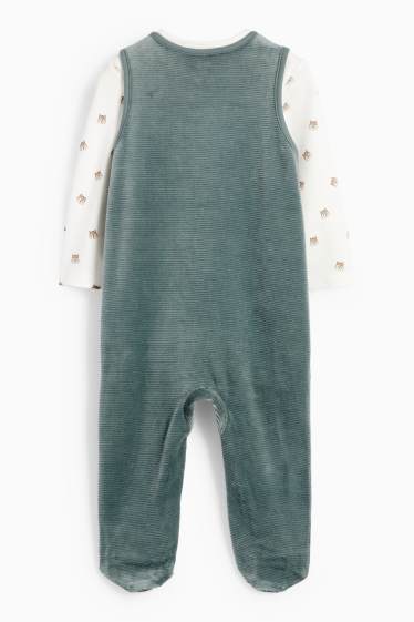 Unisex - Scoiattolo - set con tutina - 2 pezzi - verde scuro