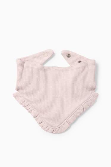 Baby: meisjes - Bloemetje en eekhoorntje - newbornset - 3-delig. - crèmekleurig