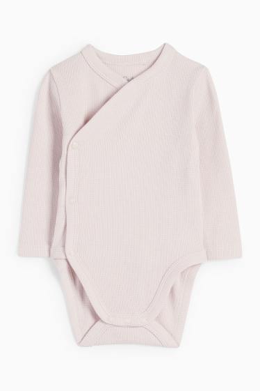 Baby: meisjes - Bloemetje en eekhoorntje - newbornset - 3-delig. - crèmekleurig