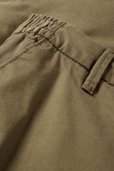 Men - Thermal cargo trousers - khaki
