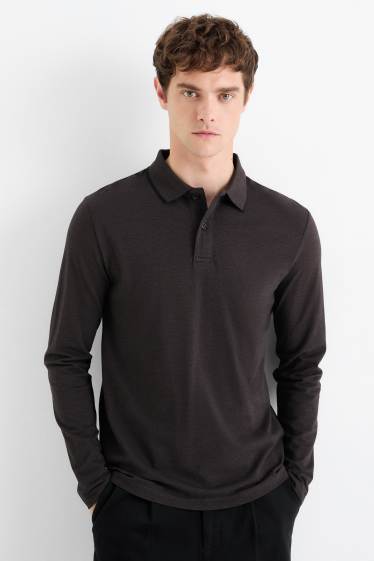 Heren - Poloshirt - regular fit - zwart