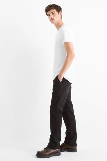 Pánské - Kalhoty chino - regular fit - černá