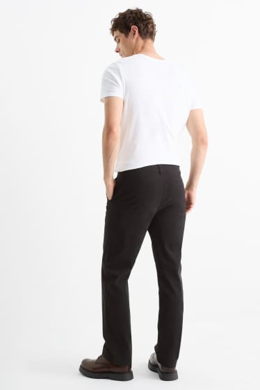 Pánské - Kalhoty chino - regular fit - černá