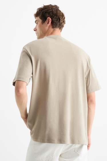 Herren - T-Shirt - Relaxed Fit - hellbraun