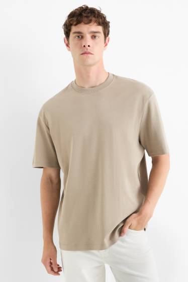 Herren - T-Shirt - Relaxed Fit - hellbraun