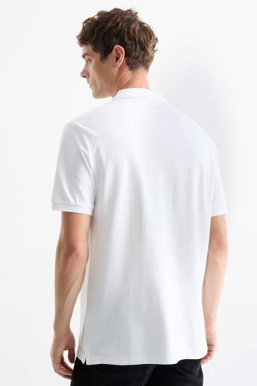 Hommes - Lot de 2 - polos - regular fit - blanc