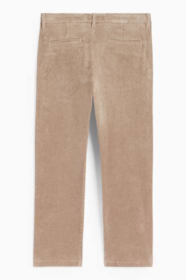 Men - Corduroy chinos - regular fit - beige