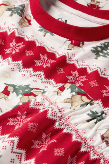Mujer - Mini Me - pijama navideño para mujer - estampado - blanco / rojo