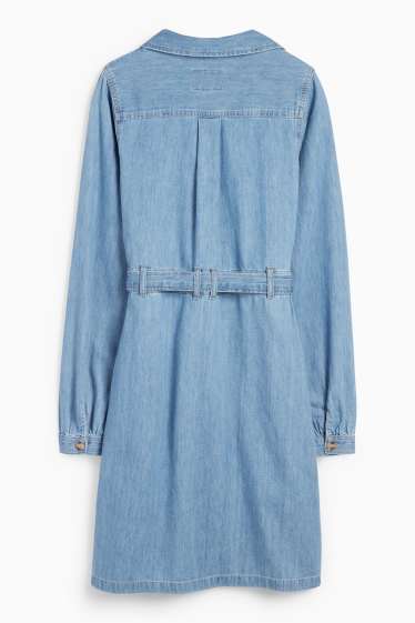 Femei - Rochie - denim-albastru