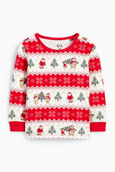 Unisex - Mini Me - pigiama natalizio per neonati - 2 pezzi - fantasia - bianco / rosso