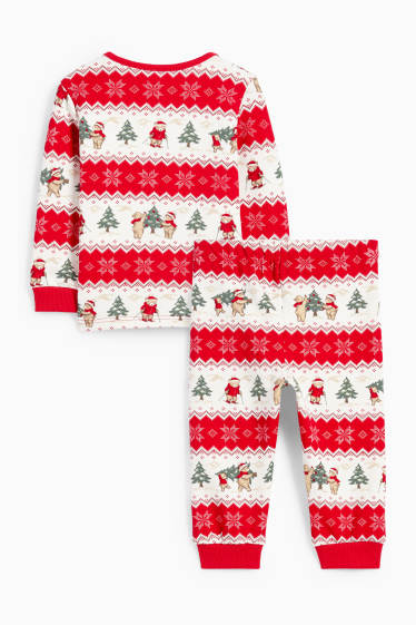 Unisex - Mini Me - pigiama natalizio per neonati - 2 pezzi - fantasia - bianco / rosso