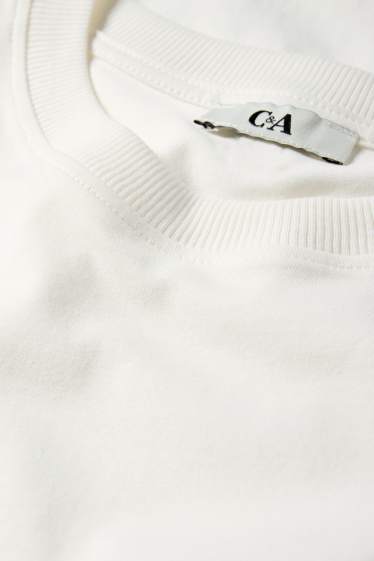 Women - T-shirt - oversized - white