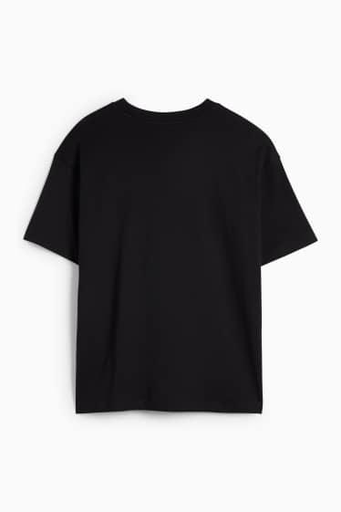 Dámské - Tričko - oversized - černá