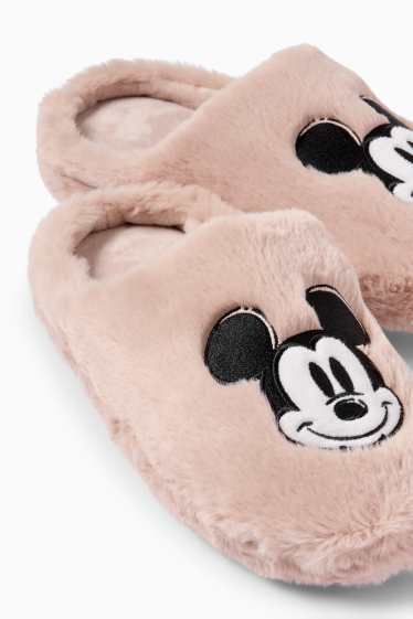 Dames - Pantoffels - Mickey Mouse - roze