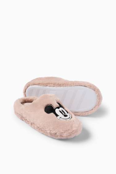 Dames - Pantoffels - Mickey Mouse - roze