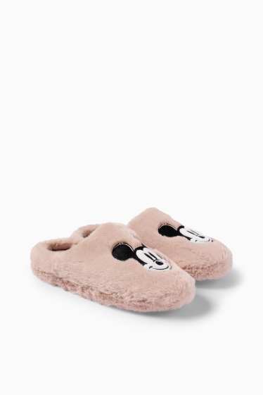 Dames - Pantoffels - Mickey Mouse - roze