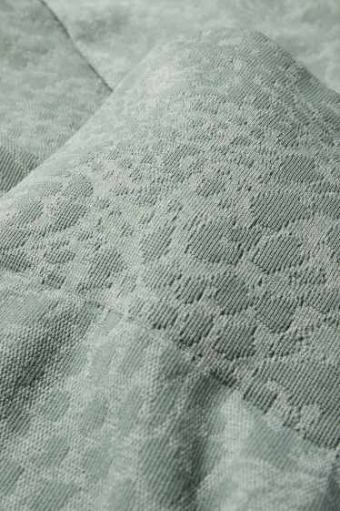 Damen - Funktions-Leggings - gemustert - mintgrün