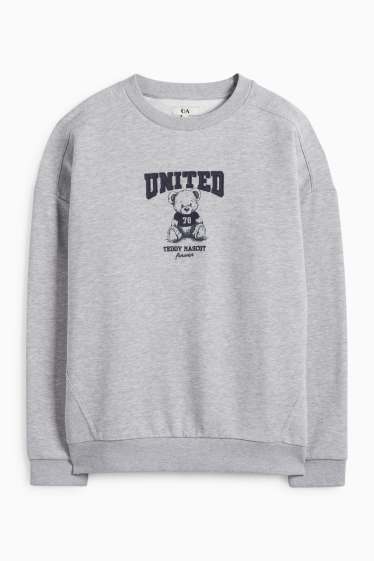 Dames - Sweatshirt - licht grijs-mix