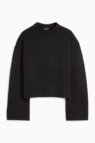 Femei - Pulover - negru