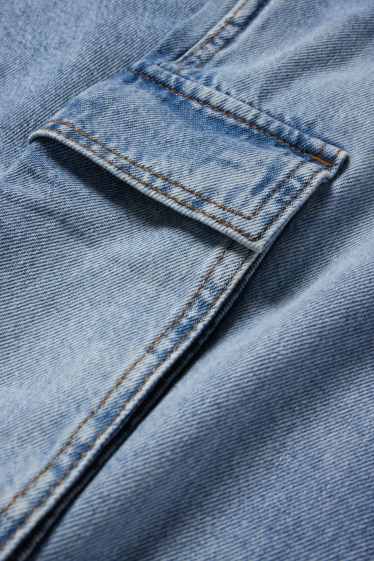Kinder Buben - Cargo Jeans - helljeansblau