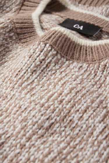 Men - Jumper with merino content - beige