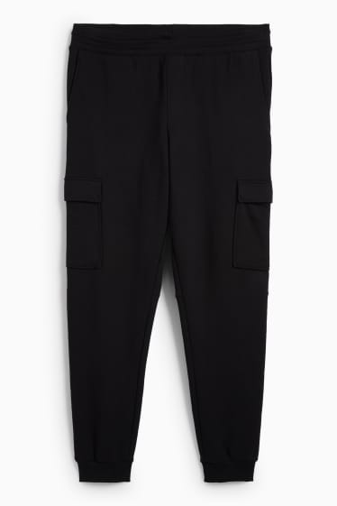 Bărbați - Pantaloni de trening cargo - negru