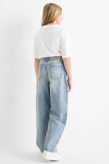 Children Girls - Balloon jeans - denim-light blue