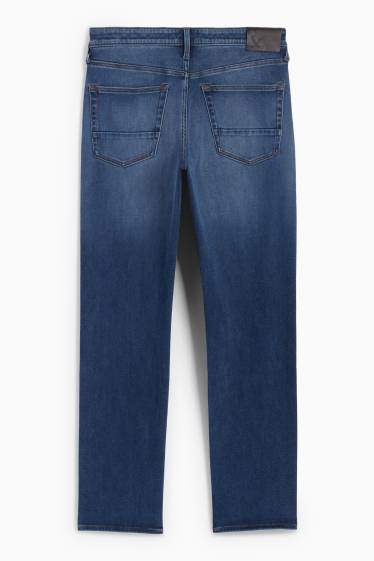 Men - Straight jeans - thermal jeans - LYCRA® - blue denim