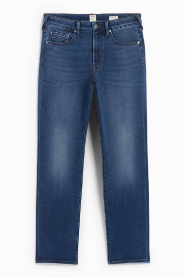 Men - Straight jeans - thermal jeans - LYCRA® - blue denim