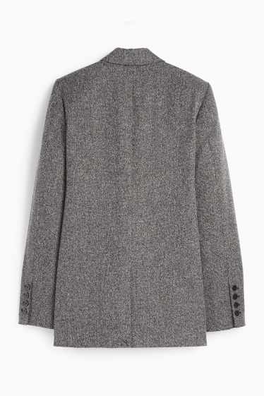 Dona - Blazer llarg - regular fit - gris fosc