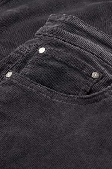 Herren - Cordhose - Regular Fit - dunkelgrau