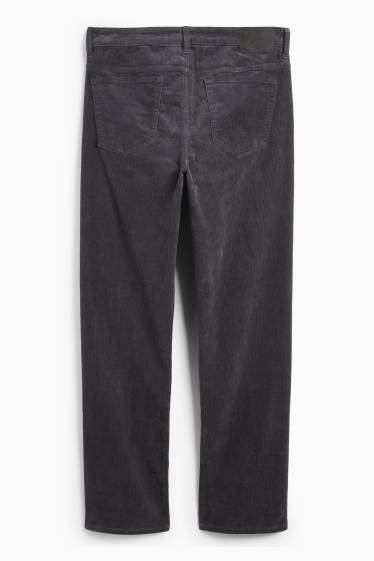 Herren - Cordhose - Regular Fit - dunkelgrau
