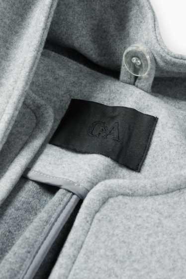 Dona - Conjunt - abric i bufanda - 2 peces - gris clar