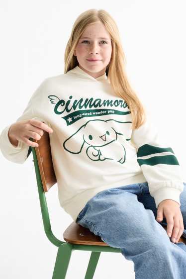 Enfants filles - Cinnamoroll - sweat à capuche - blanc