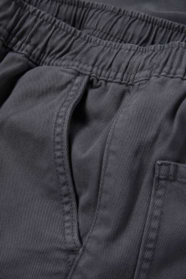 Kinder Buben - Thermo-Cargohose - dunkelgrau