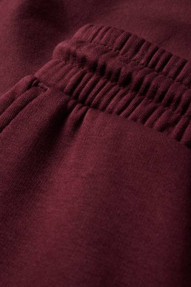 Dames - Basic joggingbroek - bordeaux