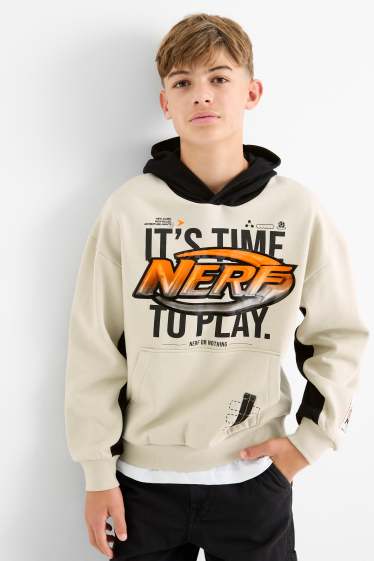Children Boys - NERF - hoodie - taupe