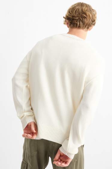 Men - Jumper - cremewhite