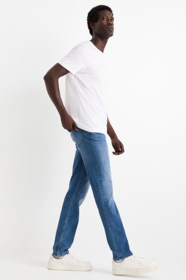 Pánské - Slim jeans - džíny - tmavomodré