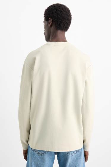 Hommes - Haut à manches longues - beige clair