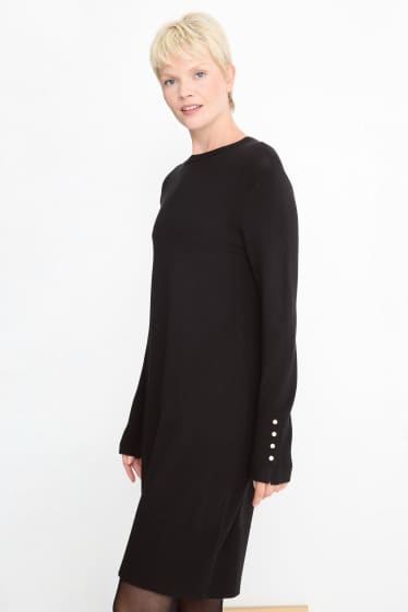 Femei - Rochie din tricot - negru