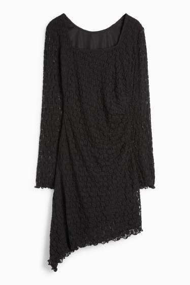 Damen - Spitzenkleid - schwarz