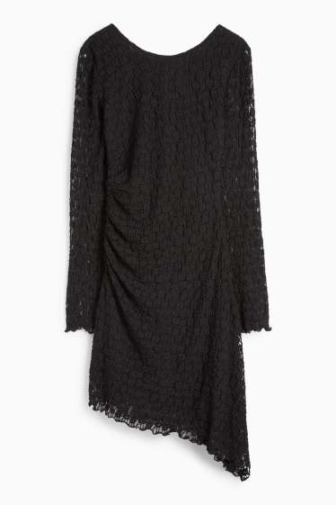Damen - Spitzenkleid - schwarz