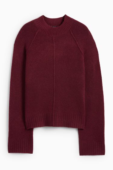 Damen - Pullover - bordeaux