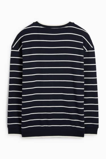 Women - Cardigan - striped - dark blue