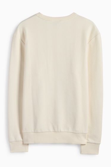 Men - Sweatshirt - textured - cremewhite