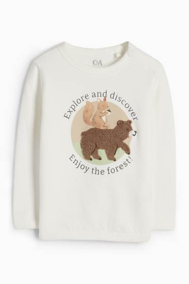 Baby: jongens - Beer en eekhoorn - babyoutfit - 3-delig - lichtgroen